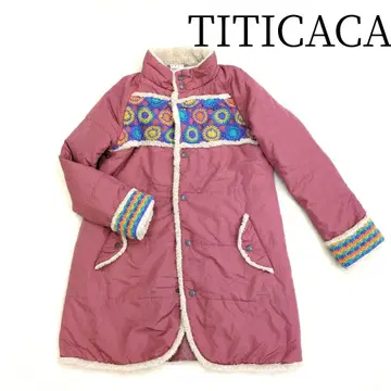 티티카카 충전솜 나일론 롱 코트 스탠드넥 에스닉