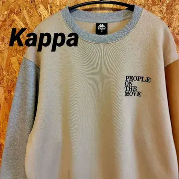 [ Kappa 카파 ] 크루넥 절개 맨투맨 트레이닝복 크레이지 패턴