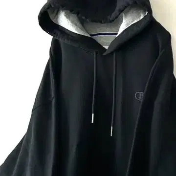 챔피온 로고 자수 플레인 후드티 XL 블랙 구제 의류