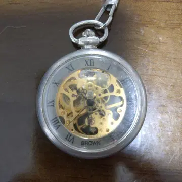 회중시계 기계식 수동 와인딩 스켈레톤