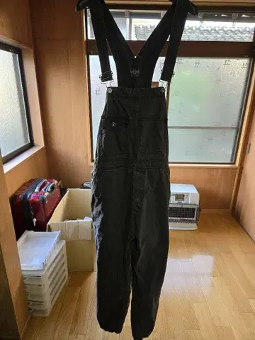 JOHNBULL 블랙 오버롤 S 사이즈