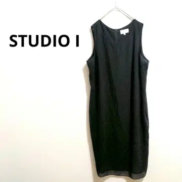 STUDIO I 슬리브리스 블랙 원피스