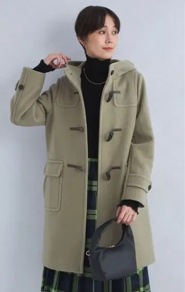 롱 더플 코트 [ 카키색 ]