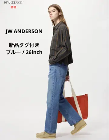 UNIQLO and JW ANDERSON 스트레이트 청바지 26인치