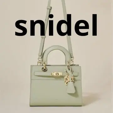snidel 라이트 그린 미니백 합성 피혁