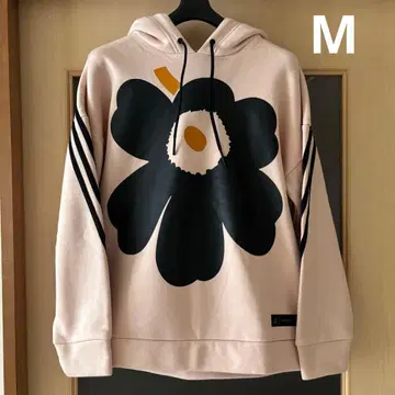 새상품급 아디다스 마리메꼬 속기모 후드티 M 베이지