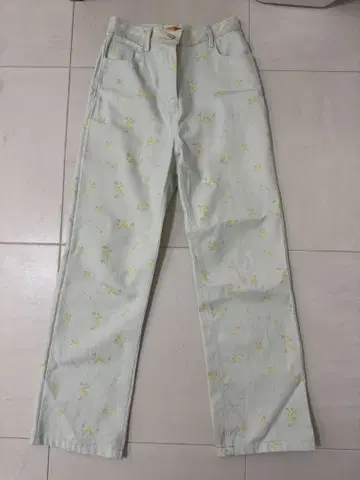 sinoon 꽃무늬 데님 팬츠