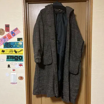 Yipinyichu 후드 부착 롱 코트 XXL