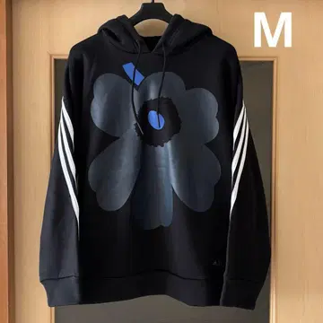 새상품급 아디다스 마리메꼬 속기모 후드티 M 블랙