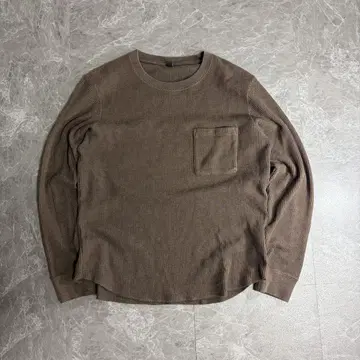 UNIQLO 00s 써멀 롱T 브라운 단종 y2k cityboy