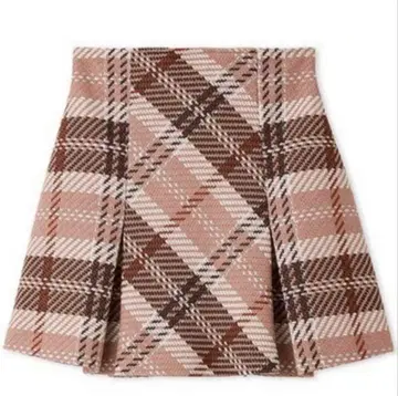 택 포함 SNIDEL 로빙 체크 미니 스커트 핑크 사이즈 2