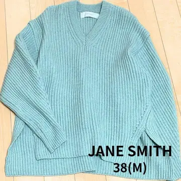 새상품급 JANE SMITH 스웨터 38(M) 민트 그린 제인 스미스