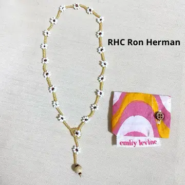 RHC Ron Herman 꽃 비즈 목걸이 비즈