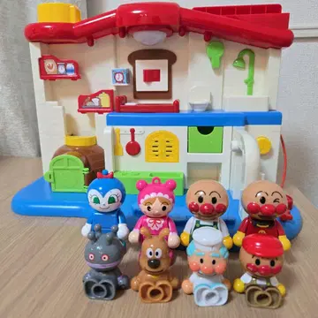 호빵맨 처음 하우스 인형 9개 포함