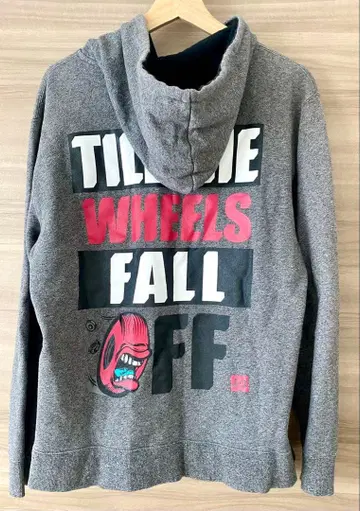 DC 후드티 TILL THE WHEELS FALL FF