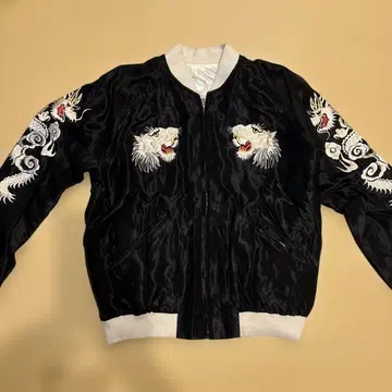 테일러 토요 BEAMS 스카잔 M 사이즈 호랑이 용 자수 리버서블