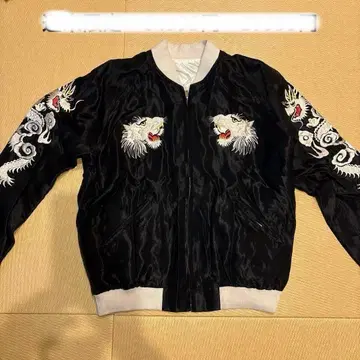 테일러 토요 BEAMS 스카잔 M 사이즈 호랑이 용 자수 리버서블