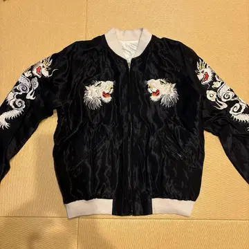 테일러 토요 BEAMS 스카잔 M 사이즈 호랑이 용 자수 리버서블