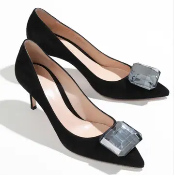 미사용 잔비토시 JAIPUR PUMP 70 블랙 37