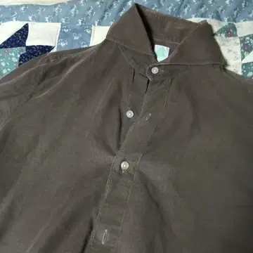 피나모레 브라운 코듀로이 긴팔 셔츠