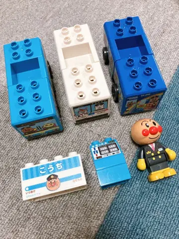 호빵맨 기차 버스 세트 판매 호빵맨 열차 블록 라보 고치