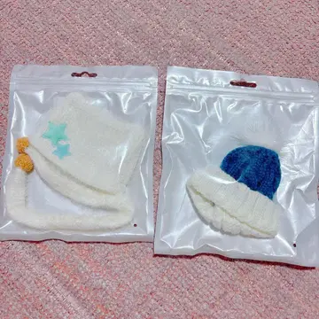 봉제인형 옷, 봉제인형 활동, 고양이 귀 니트 모자, 머플러, 니트 모자