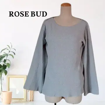 zC31 [ F ] ROSE BUD 긴팔 보틀넥 리브 드롭 숄더