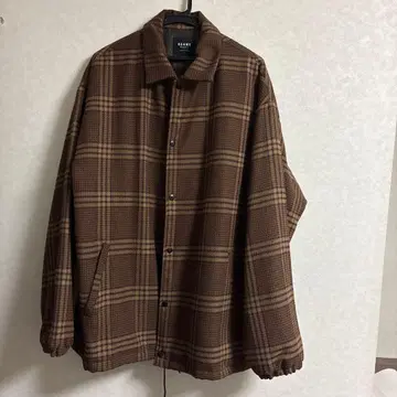 BEAMS HEART 체크 무늬 자켓 L 사이즈