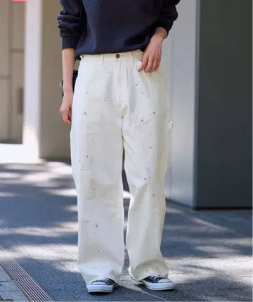 25SS 프레임워크 LEE/리 별주 리메이크 페인터 팬츠 화이트