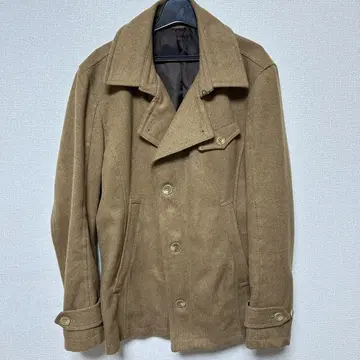 울 브라운 피 코트