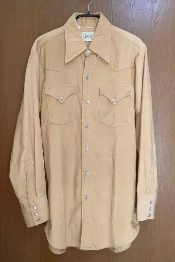 70s Lee 코듀로이 웨스턴 셔츠 미국제