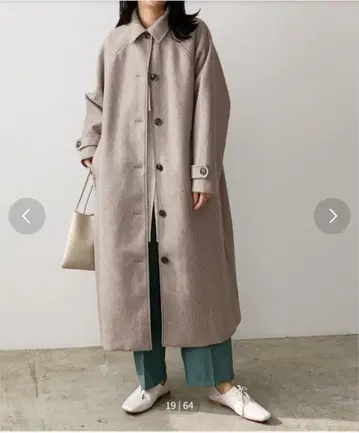 스텐칼라 롱 코트 LIAN 모카
