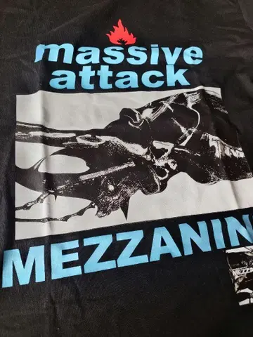 XL 사이즈 매시브 어택 미사용 새상품 MEZZANINE 유럽 투어