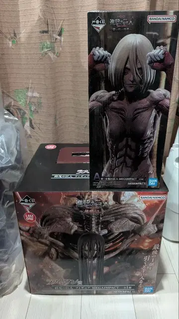 제일복권 진격의 거인 암컷 거인, 종말의 거인 미개봉 새상품 세트