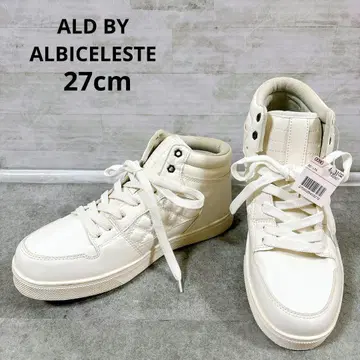 알비셀레스트 하이컷 스니커즈 화이트 27cm 신발