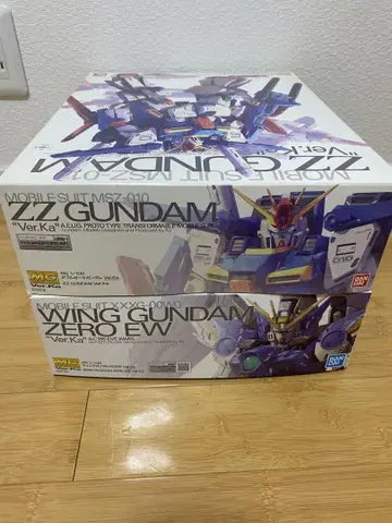 MG ZZ 건담 & 윙 제로 EW 세트