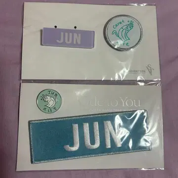 세븐틴 준 와펜 배지