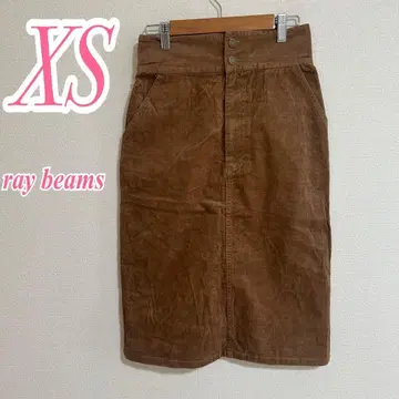 Ray BEAMS 레이빔즈 브라운 타이트 스커트 캐주얼
