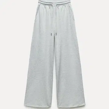 ZARA 헤비 코튼 팬츠 그레이 사이즈 S 셋업