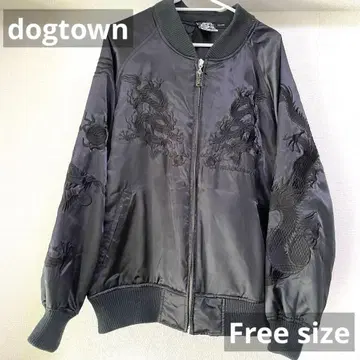 dogtown 블랙 드래곤 자수 스카잔 XL