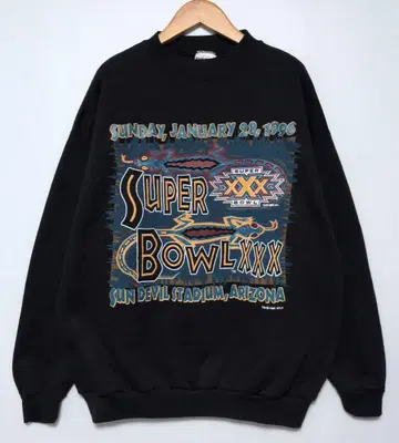 VINTAGE Super Bowl NFL TULTEX 맨투맨 L