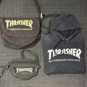 THRASHER 후드티 메신저 백 파우치 3종 세트