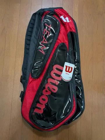 타임세일! Wilson 테니스 라켓백 블랙/레드 미사용 새상품!