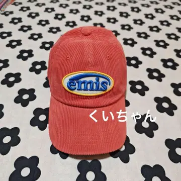 emis 코듀로이 캡 오렌지