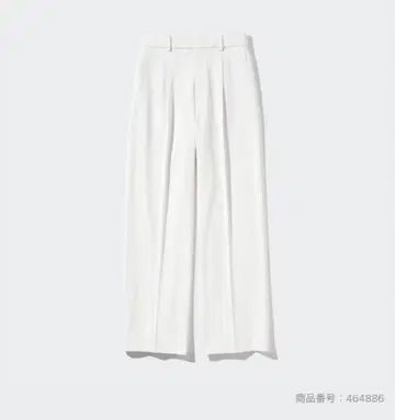 택 포함 미사용 새상품 UNIQLO 턱 와이드 팬츠