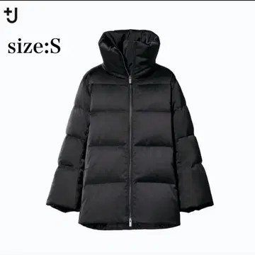 [ 새상품급 ] UNIQLO +J 다운 볼륨 자켓 질 샌더 블랙 S