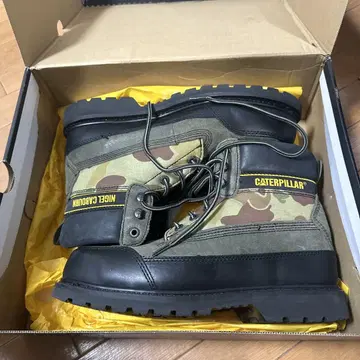 CATERPILLAR 카모플라쥬 워크 부츠