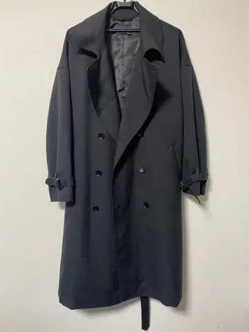 HARE 트윌 트렌치코트 S 블랙