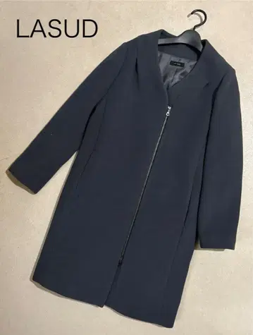 LASUD 다크 그레이 노카라 자켓
