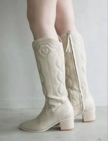 [ andmary ] Heart point western boots